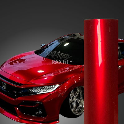 Gloss Metallic Vampire Red Vinyl Wrap