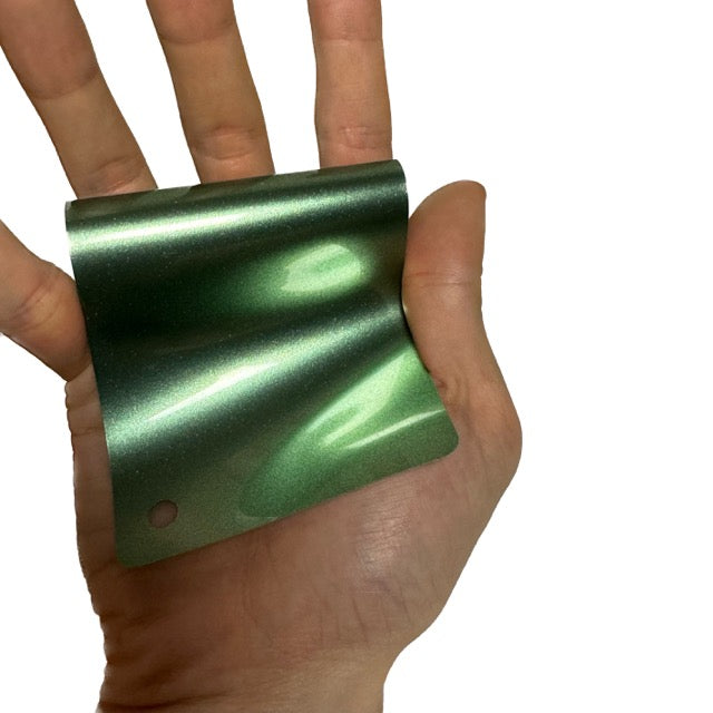 Gloss Metallic Verde Green Car Wrap swatch book