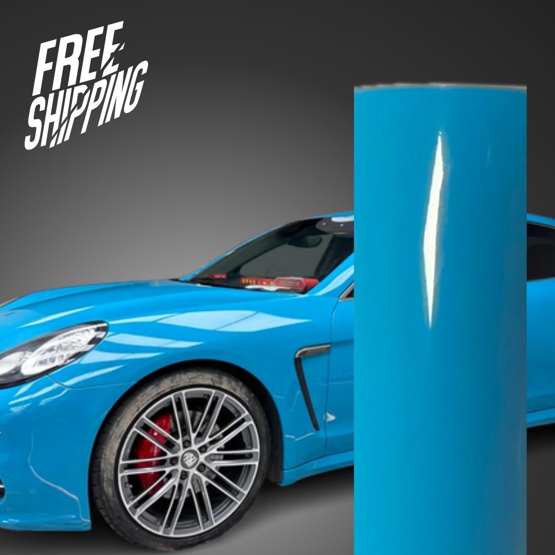 Gloss Miami Blue Vinyl Wrap