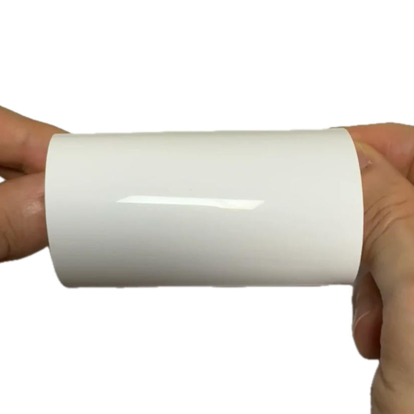 Gloss Pearl White Vinyl Wrap swatch card