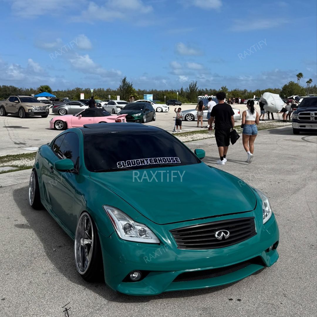 Gloss Pine Green Vinyl Wrap infiniti g35 