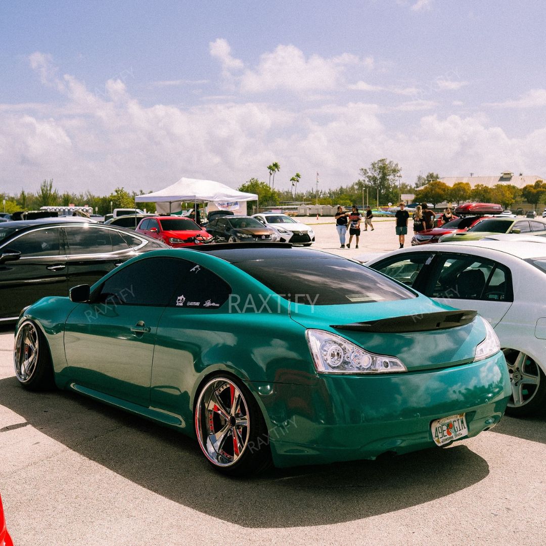 Gloss Pine Green Vinyl Wrap infiniti g35 