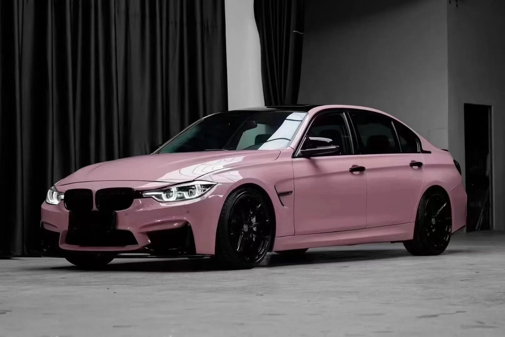 Gloss Plum Pink Car Wrap