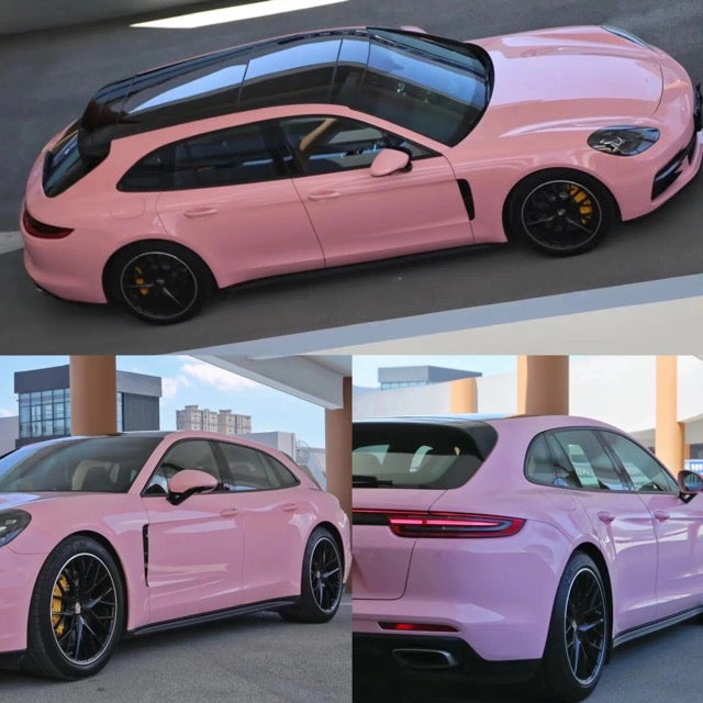 Gloss Rouge Pink Vinyl Wrap Full car 