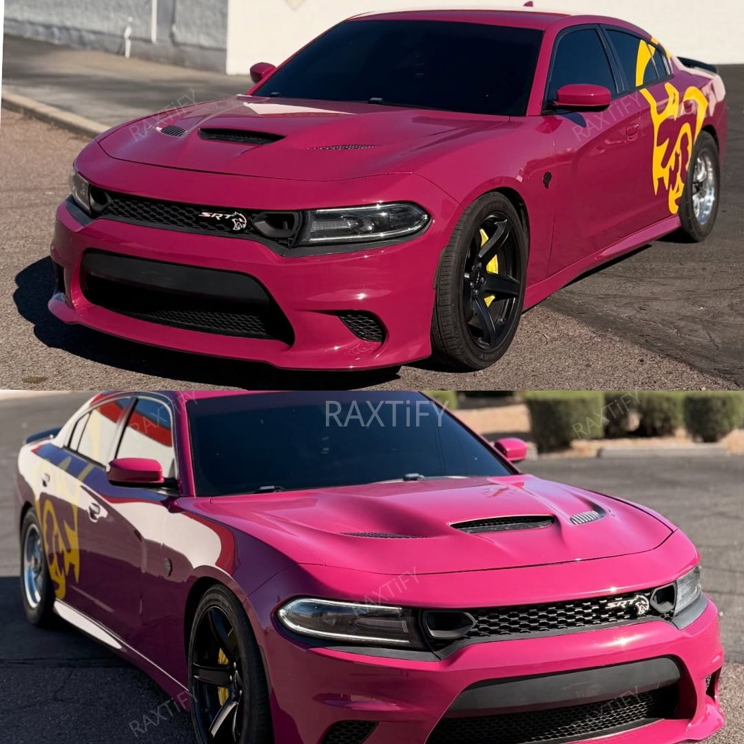 Gloss Ruby Star Vinyl Wrap Charger Look