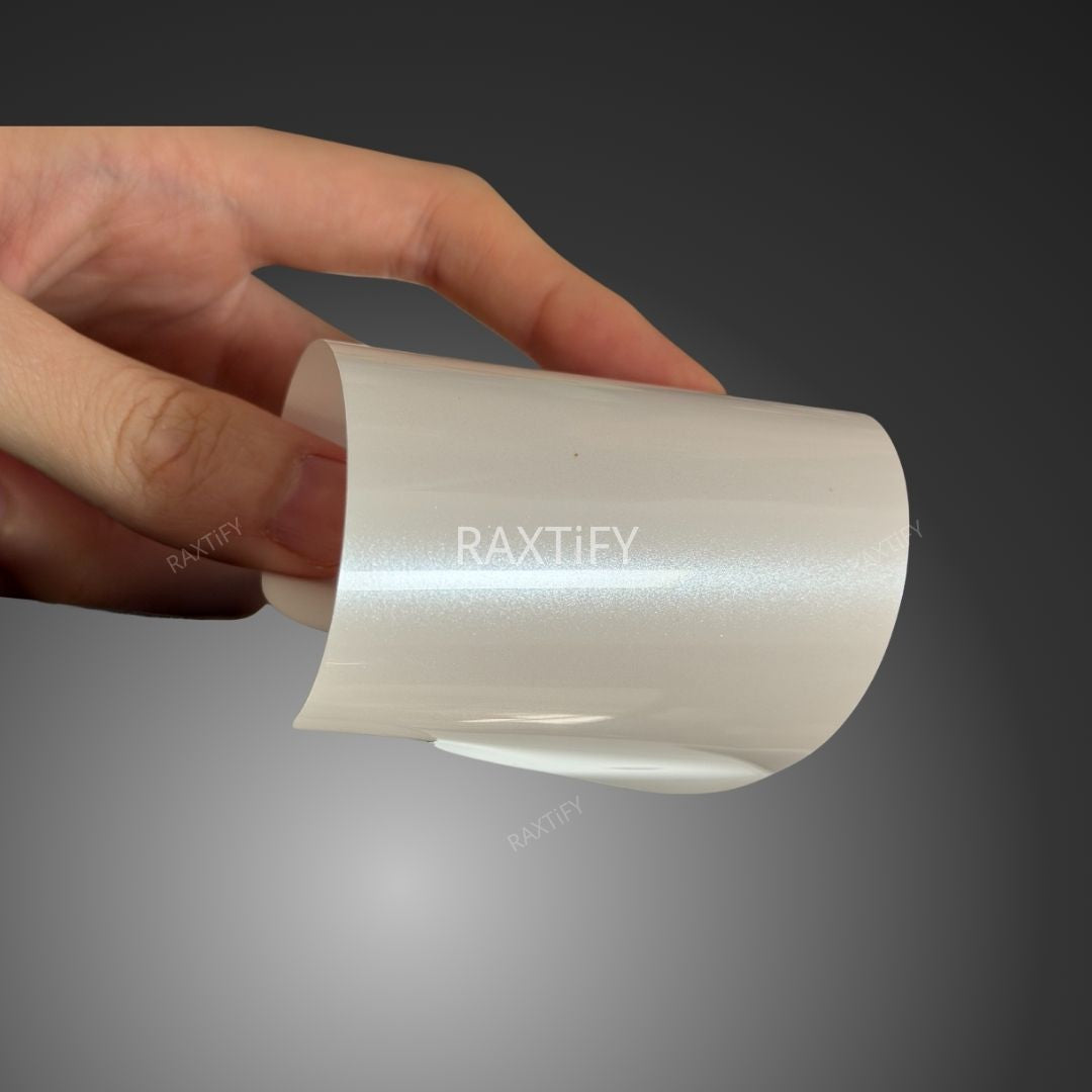 Gloss Metallic Pearl White Vinyl Car Wrap