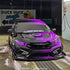 Honda Civic Black Purple Custom Vinyl Wrap