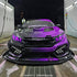 Honda Civic Black Purple Custom Vinyl Wrap