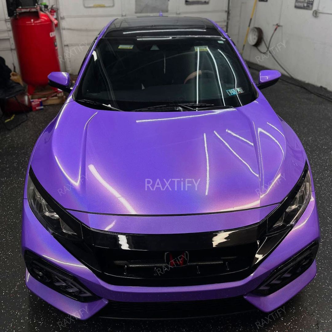 Laser Gloss Purple Vinyl Wrap