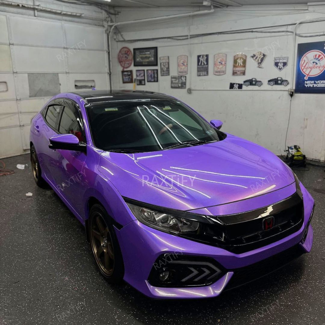 Honda Laser Gloss Purple Vinyl Wrap