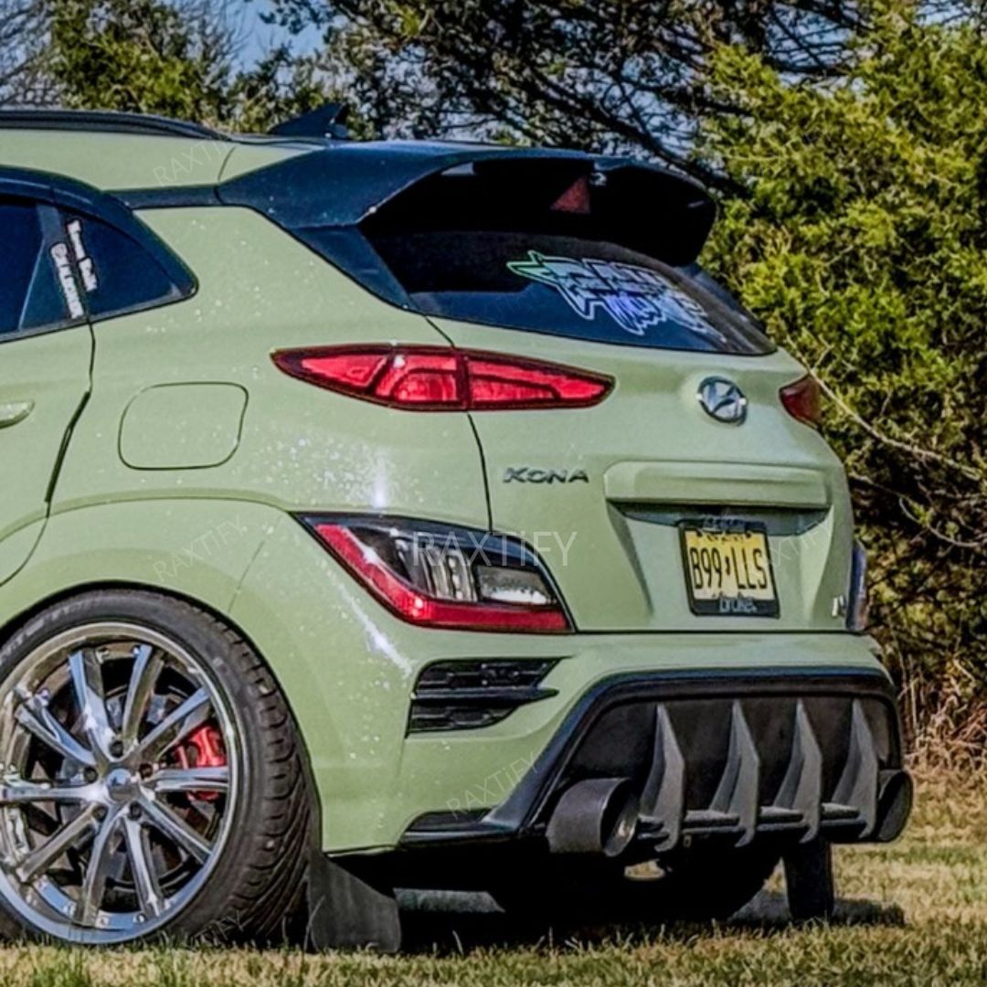 Gloss Diamond Pearl Light Khaki Green Vinyl Wrap hyundai back look