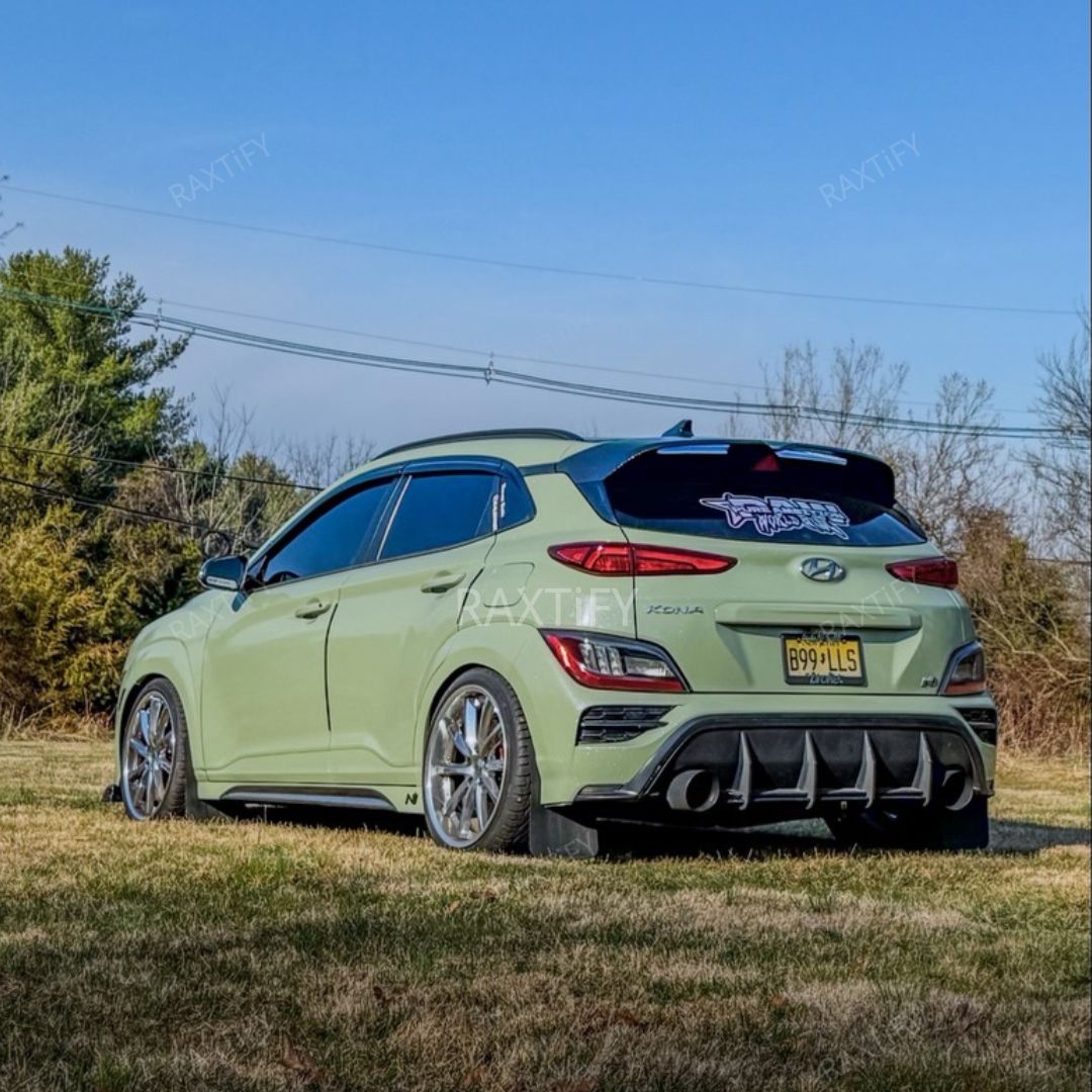 Gloss Diamond Pearl Light Khaki Green Vinyl Wrap hyundai back