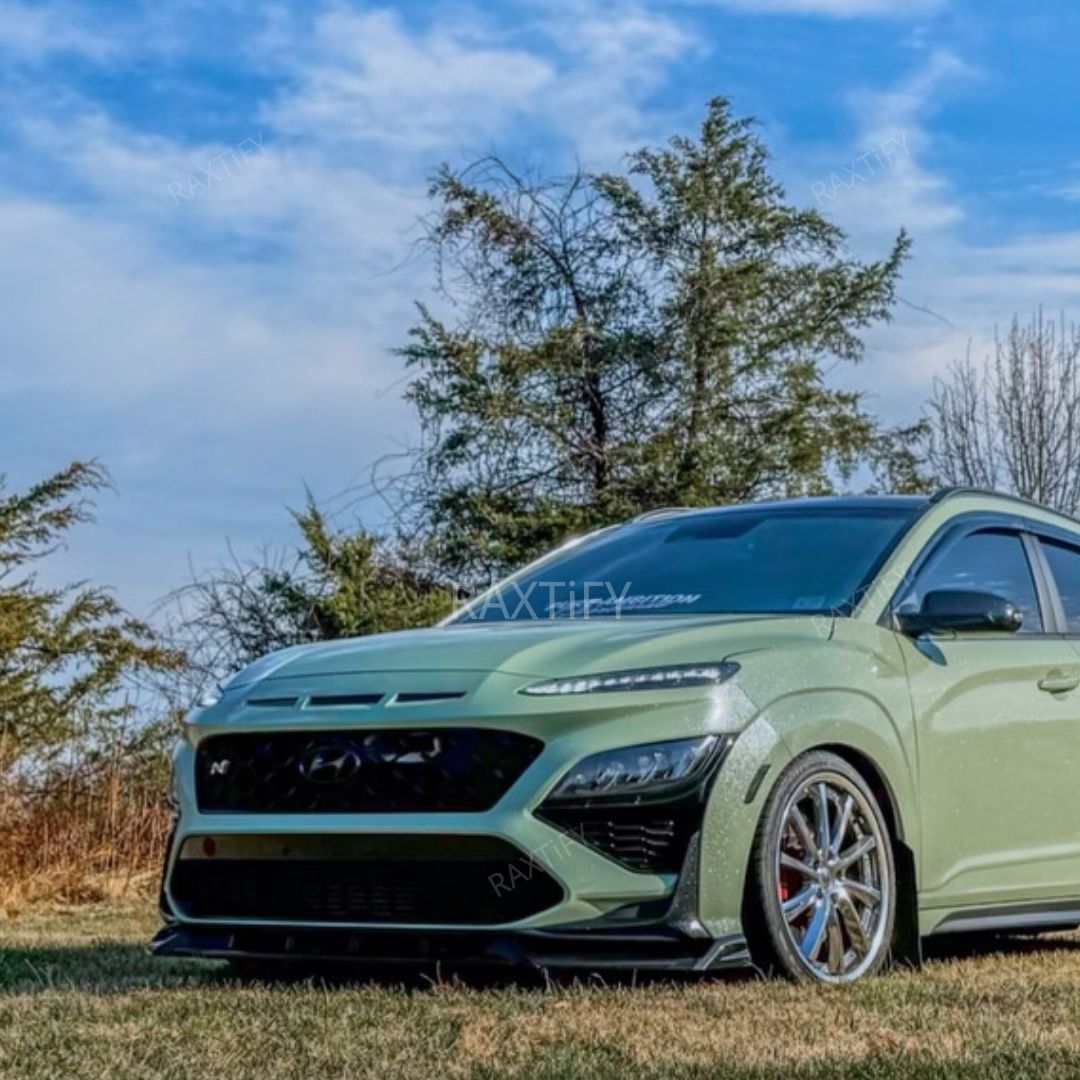 Gloss Diamond Pearl Light Khaki Green Vinyl Wrap hyundai details