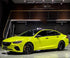 Satin Metallic Neon Yellow Vinyl Wrap Colored
