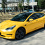 Satin Metallic Yellow Vinyl Wrap