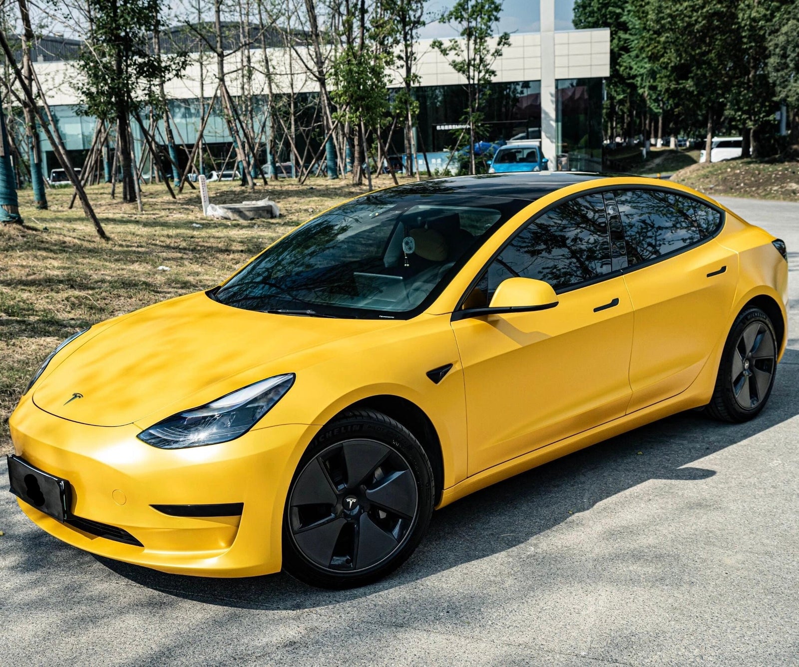 Satin Metallic Yellow Vinyl Wrap Color