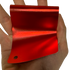 Satin Chrome Prismatic Red Vinyl Wrap