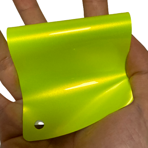 Gloss Metallic Neon Yellow Vinyl Wrap