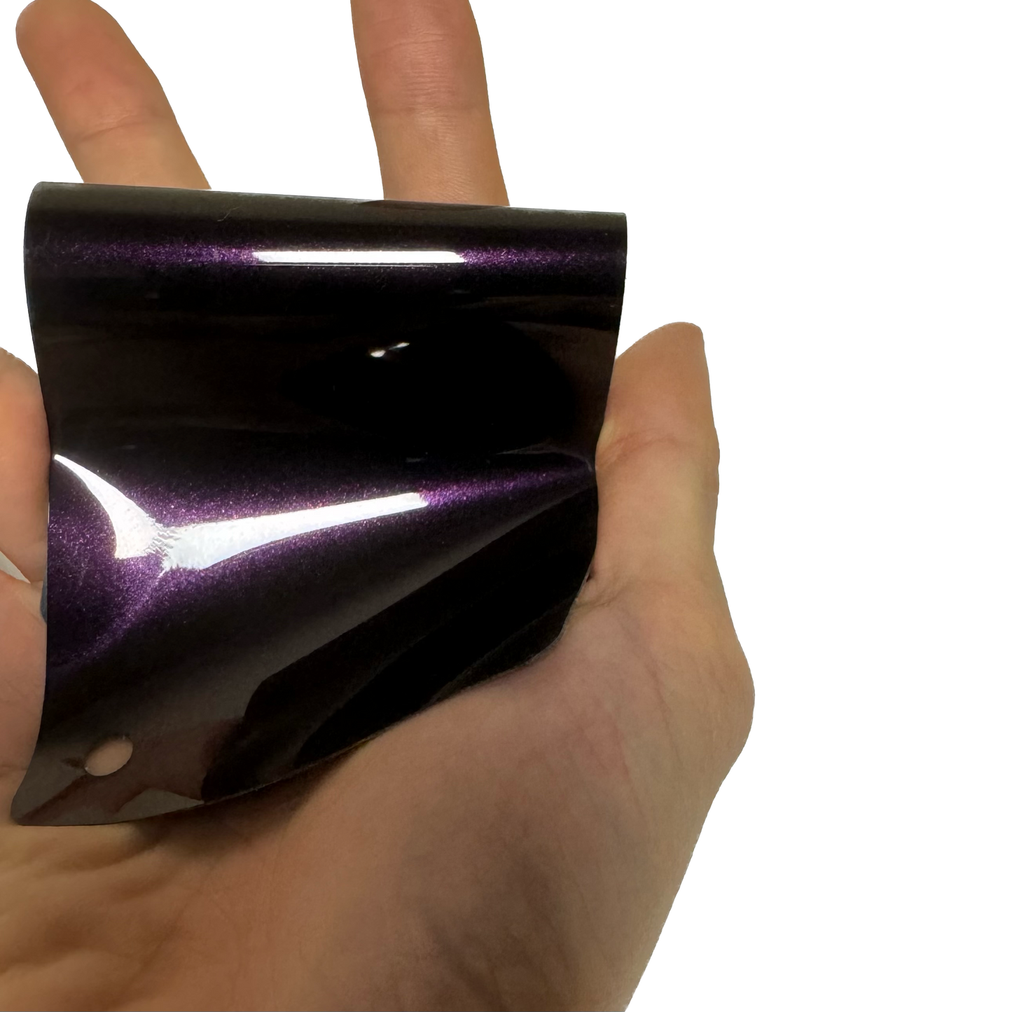 Gloss Metallic Glitter Black Purple Car Wrap