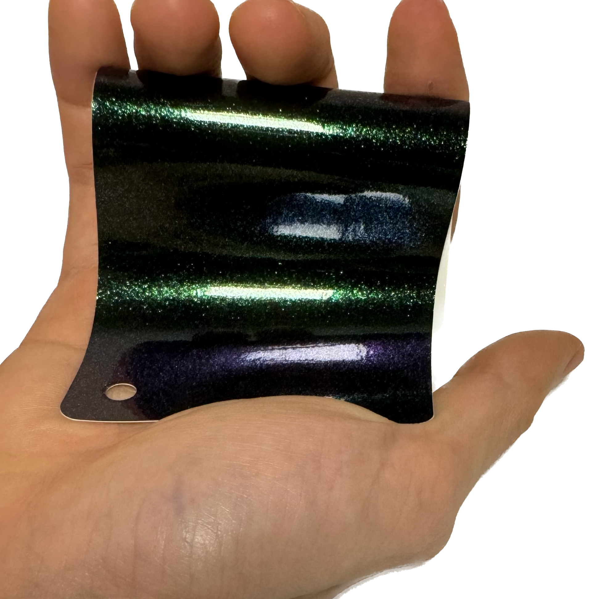 Color Shift Shiny Purple Green Vinyl Wrap