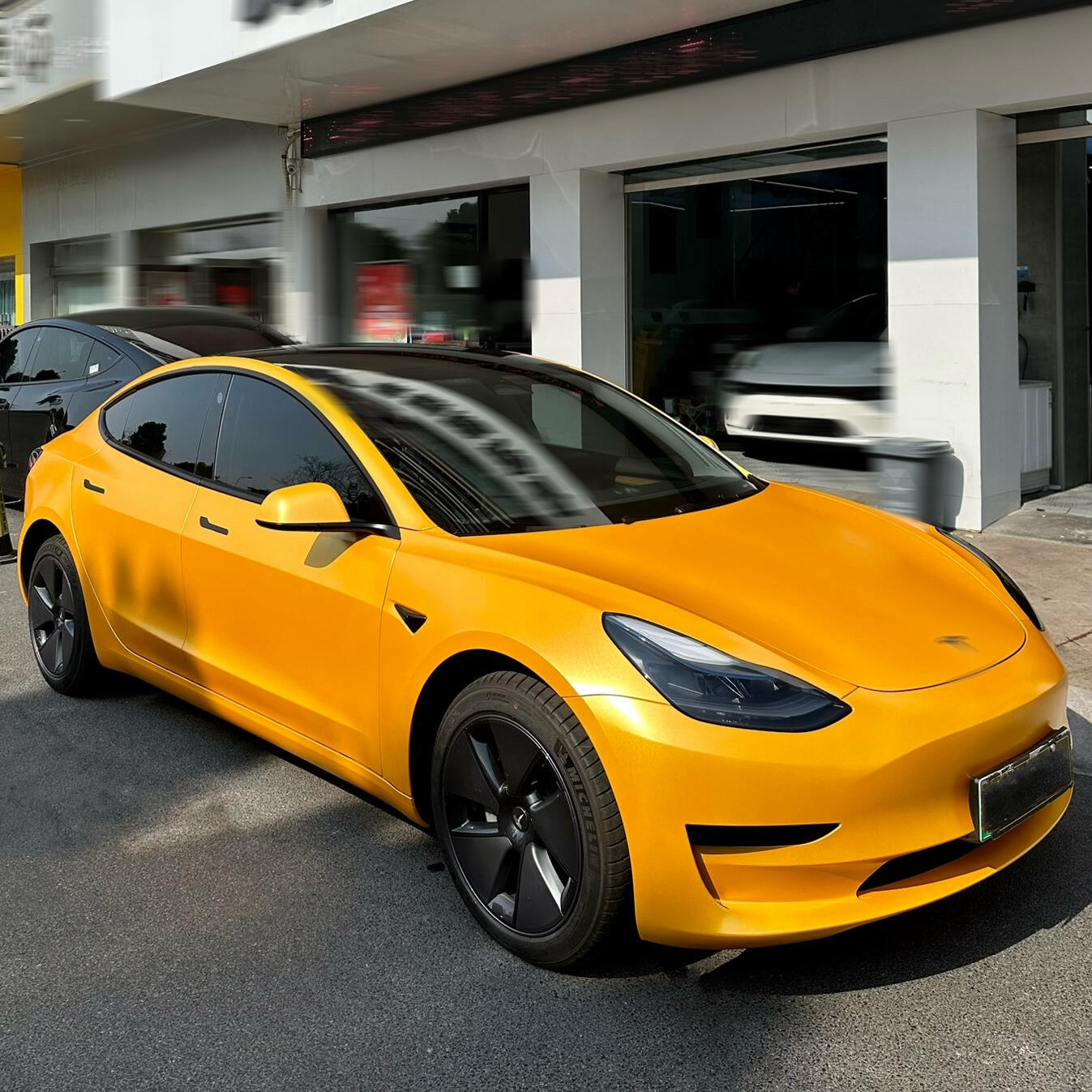 Satin Metallic Golden Yellow Vinyl Wrap Color