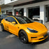 Satin Metallic Golden Yellow Vinyl Wrap Color