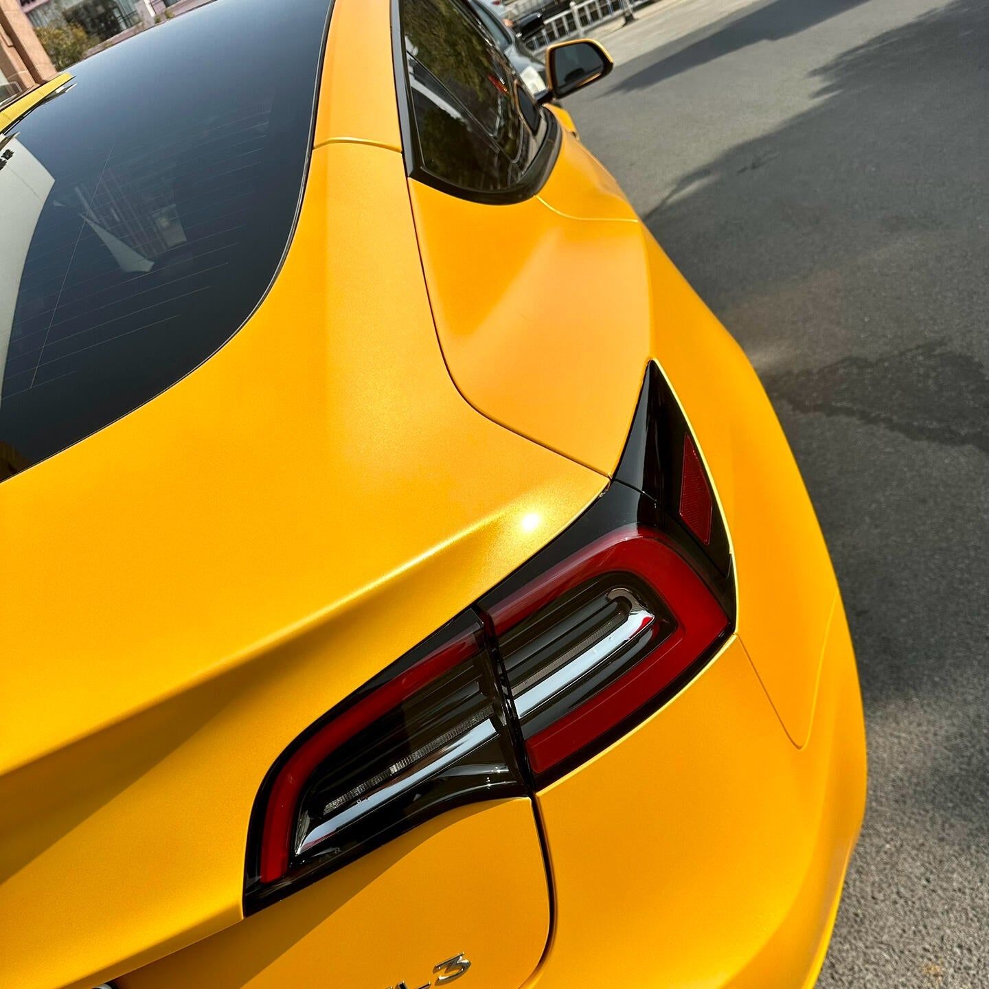 Satin Metallic Golden Yellow Vinyl Wrap Color Car