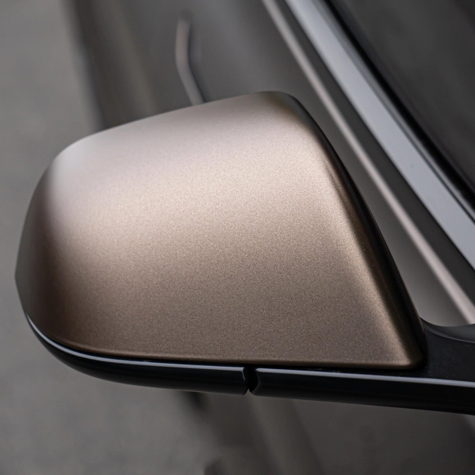 Satin Chrome Obsidian Gray Car Wrap