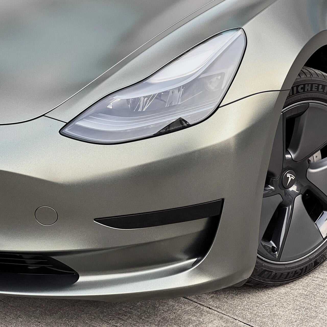 Satin Metallic Brown Gray Vinyl Wrap