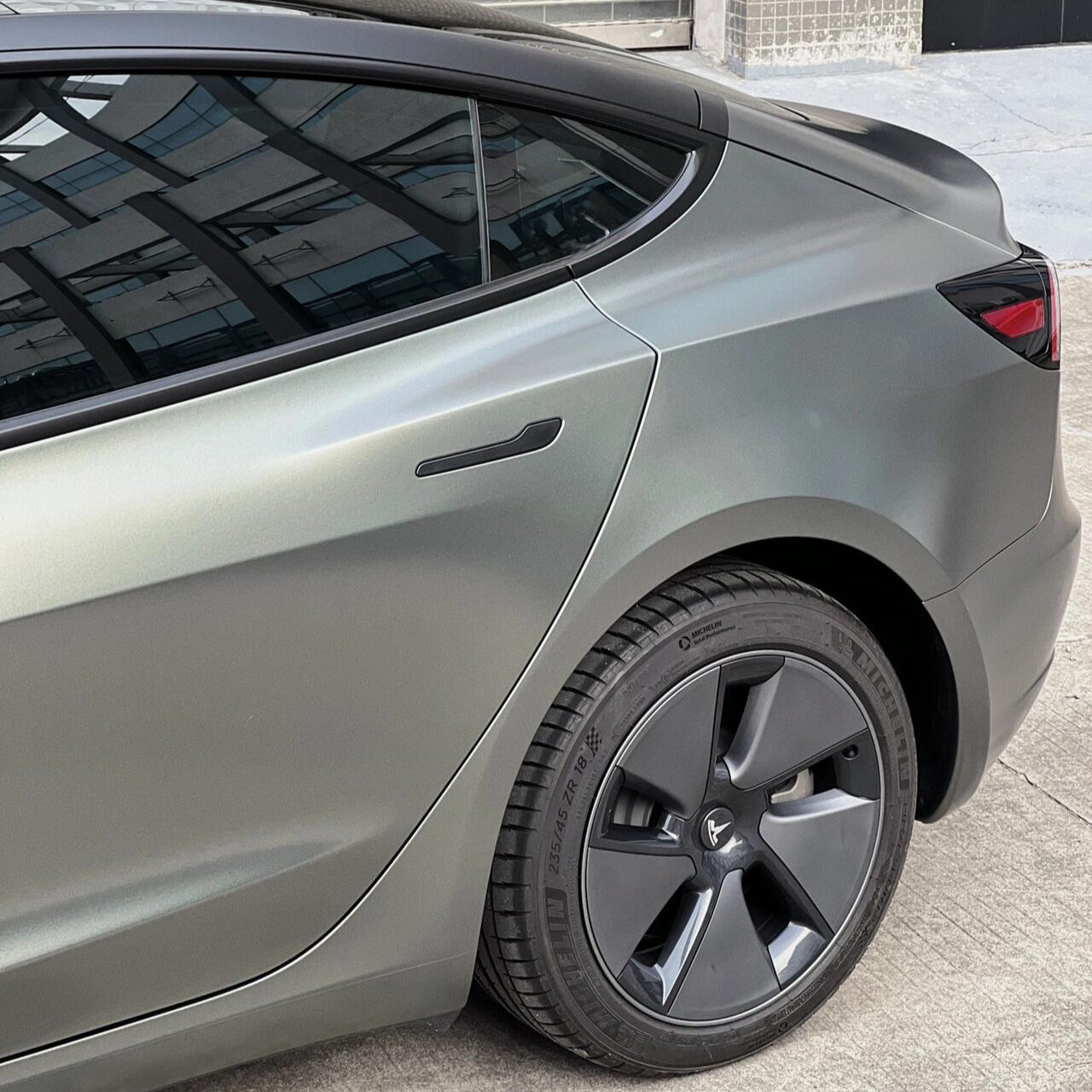 Satin Metallic Brown Gray Vinyl Wrap