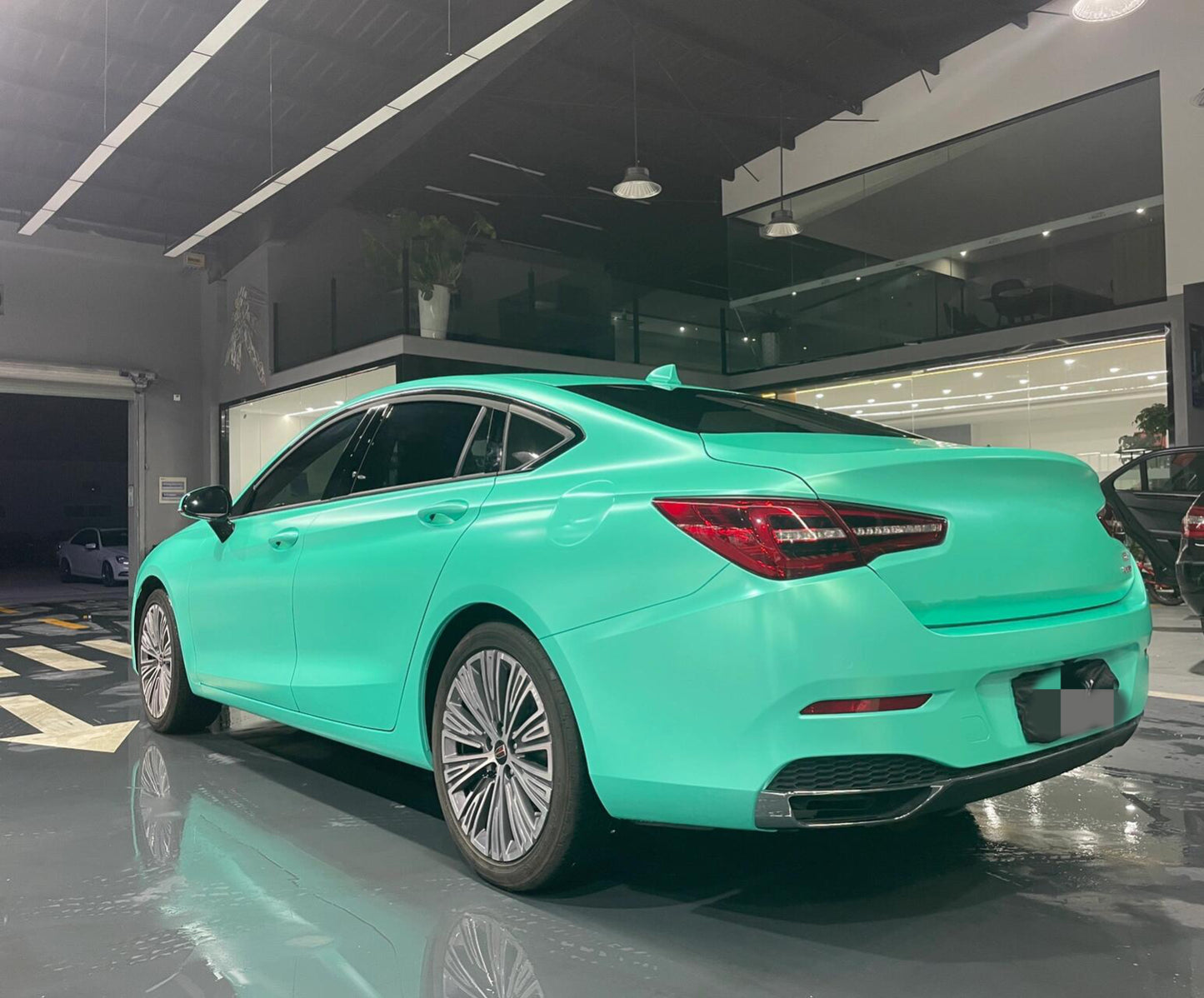 Satin Metallic Lake Green Vinyl Wrap