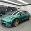 Satin Metallic Emerald Green Vinyl Wrap