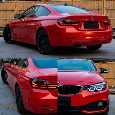 Gloss Metallic Dragon Fire Red Vinyl Wrap