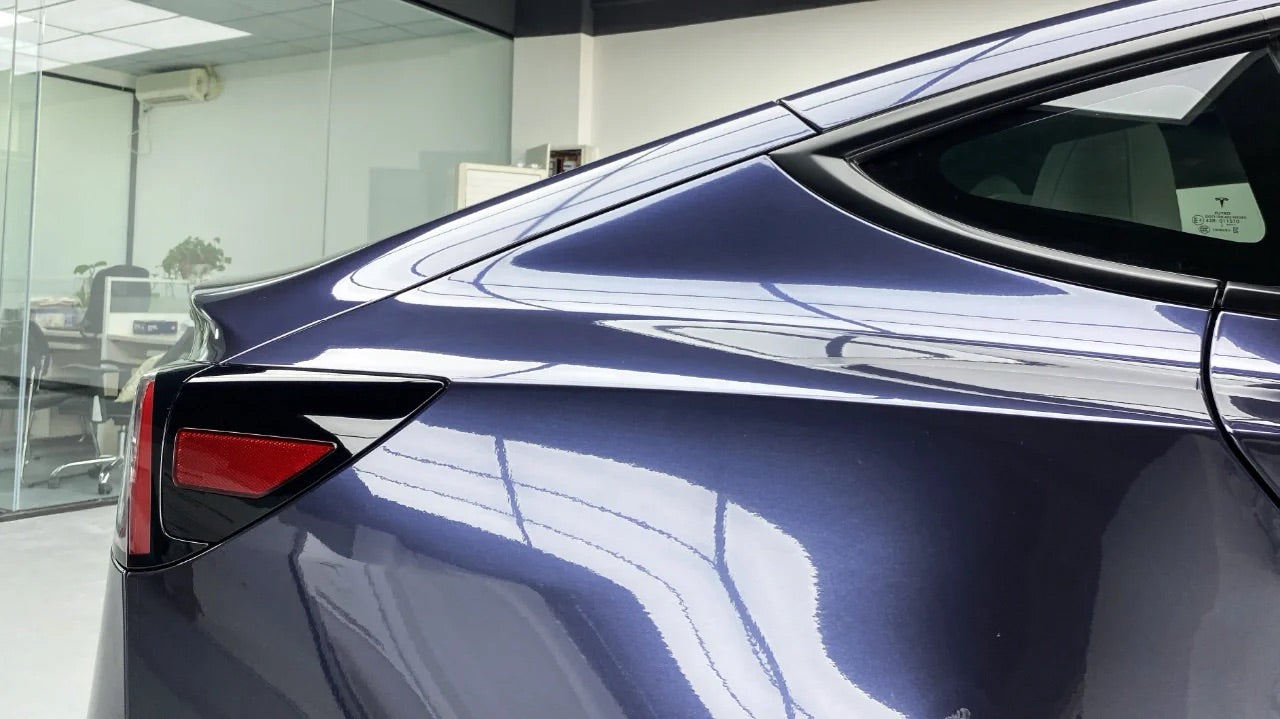 Gloss Metallic Blue Gray Vinyl Wrap