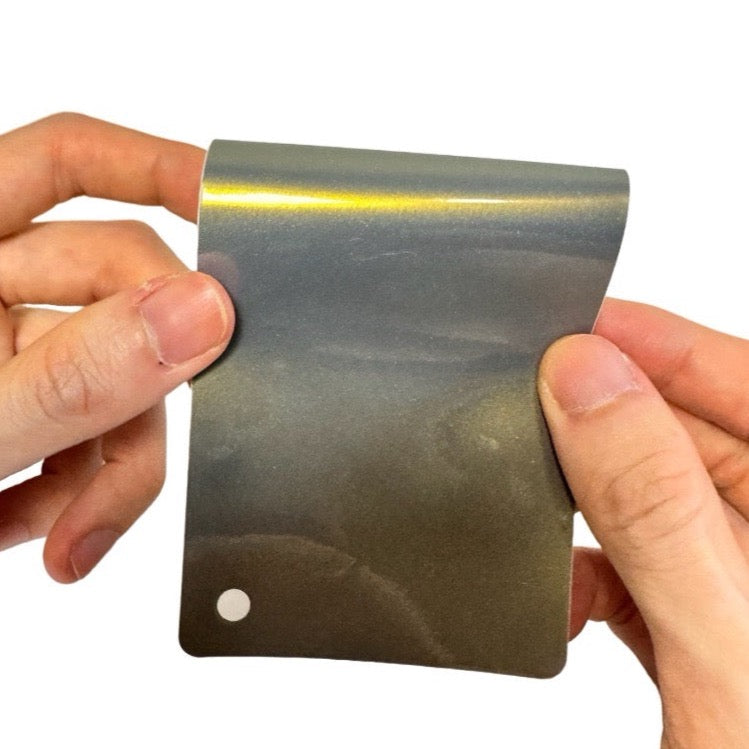 Color Shift Metallic Gray Gold Vinyl Wrap Material Film