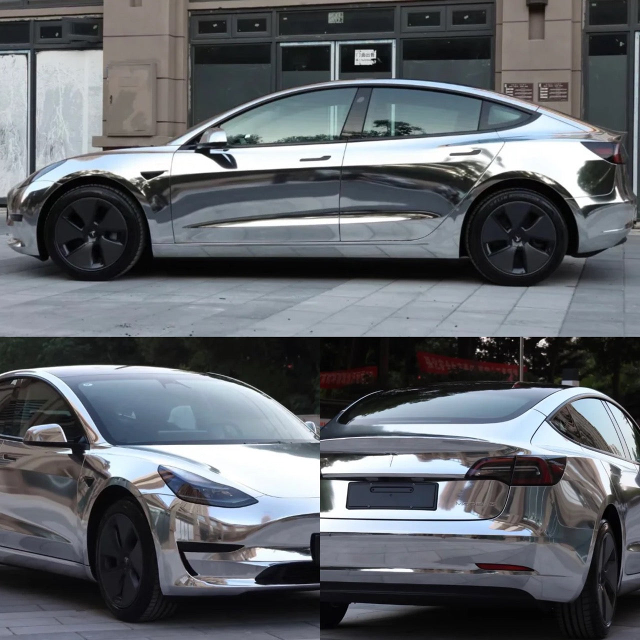 We wrapped this Tesla Model X in Pure PPF Satin Bullet!