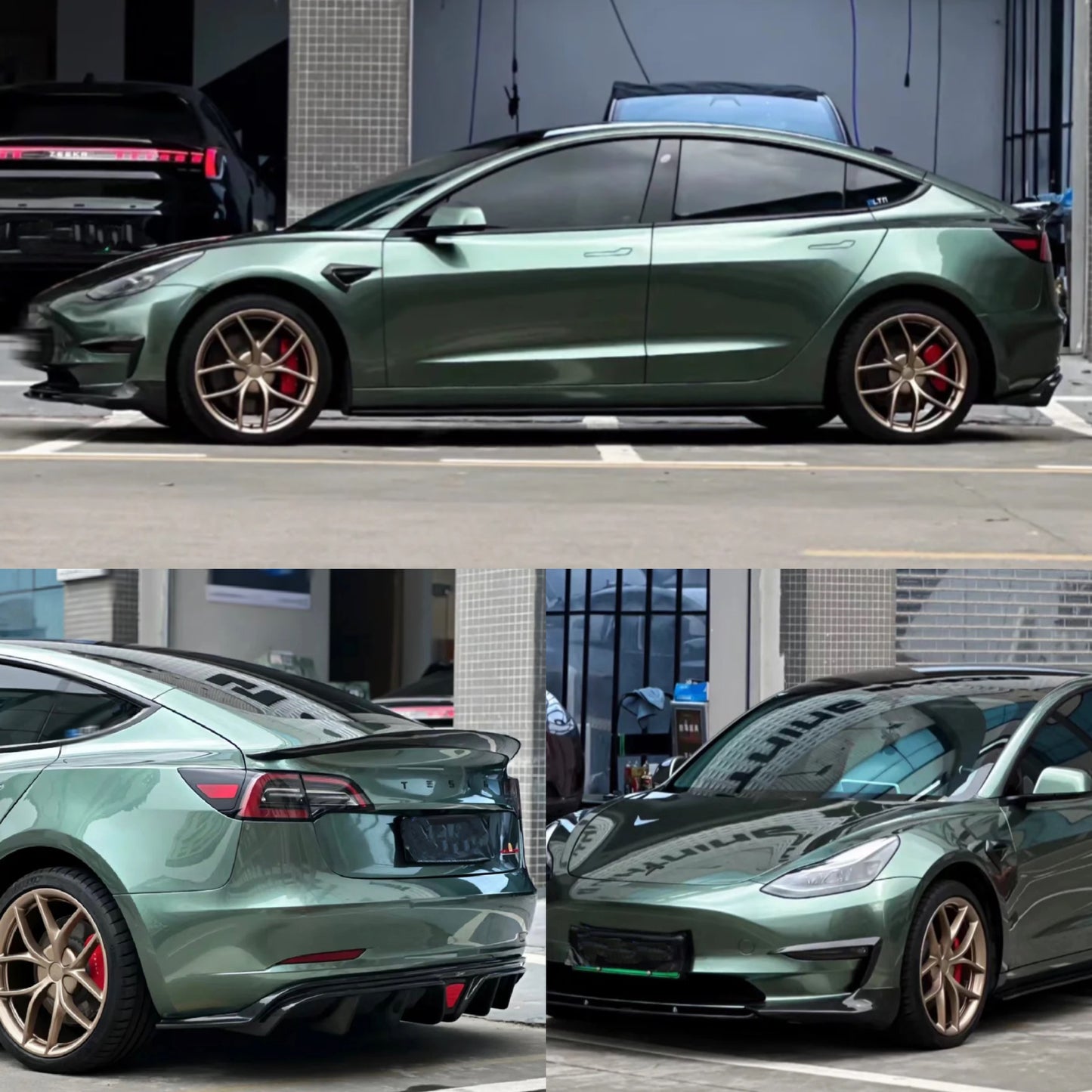 Gloss Metallic Sage Green Vinyl Wrap