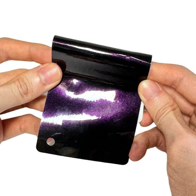 Color Shift Galaxy Dust Black Red Vinyl Wrap Film