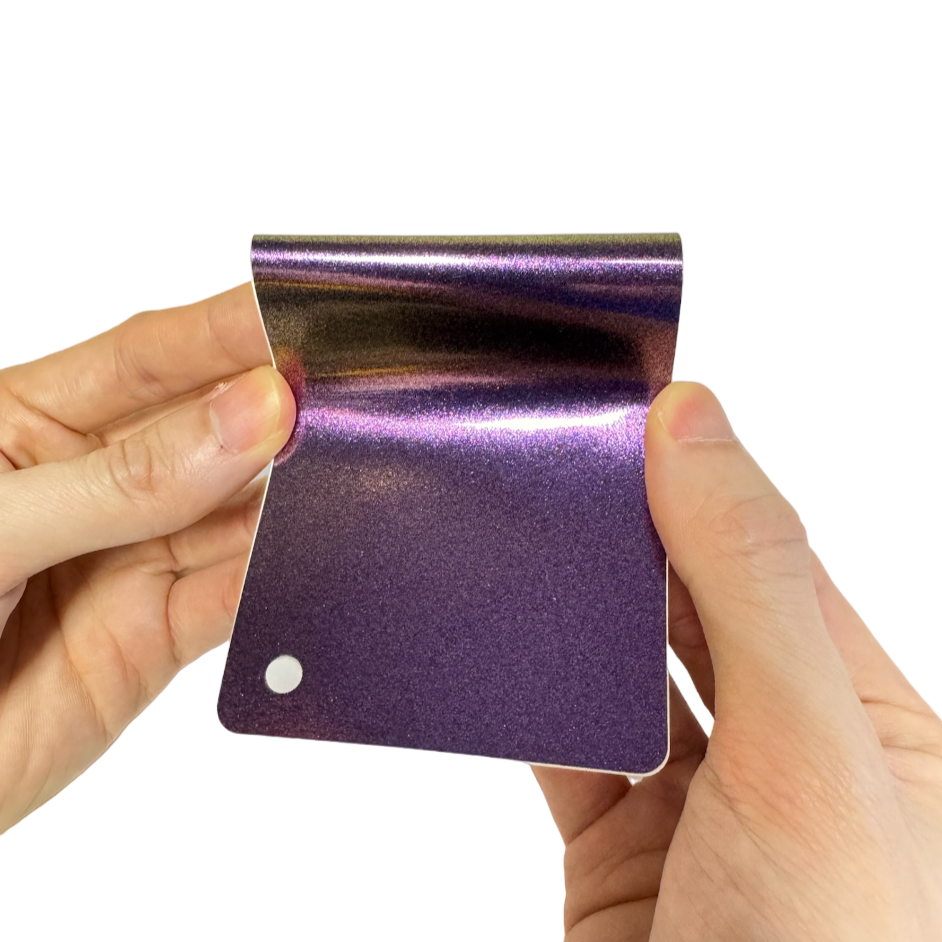 Color Shift Glitter Gray Purple Vinyl Wrap