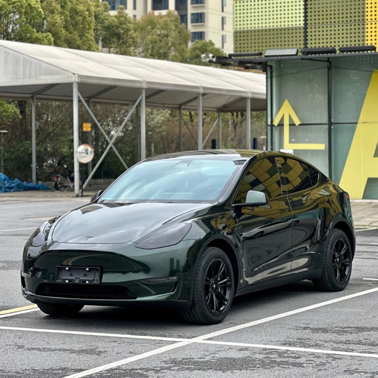 Gloss Metallic Dark Emerald Green Vinyl Wrap