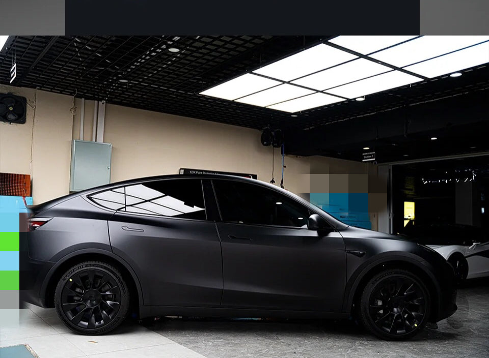 Satin Chrome Metal Black Vinyl Wrap Film Color
