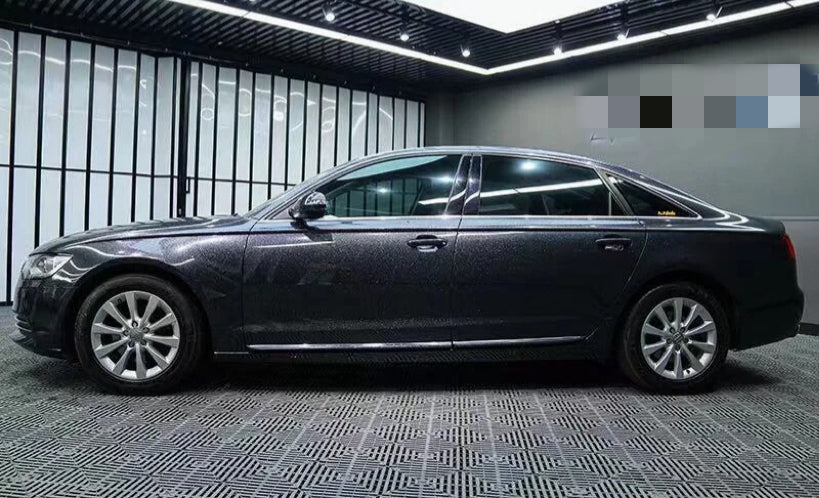 Gloss Metallic Glitter Black Vinyl Wrap Color