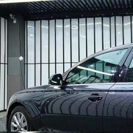 Gloss Metallic Glitter Black Vinyl Wrap Sparkly