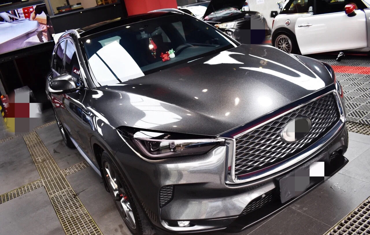Gloss Metallic Coal Ash Vinyl Wrap