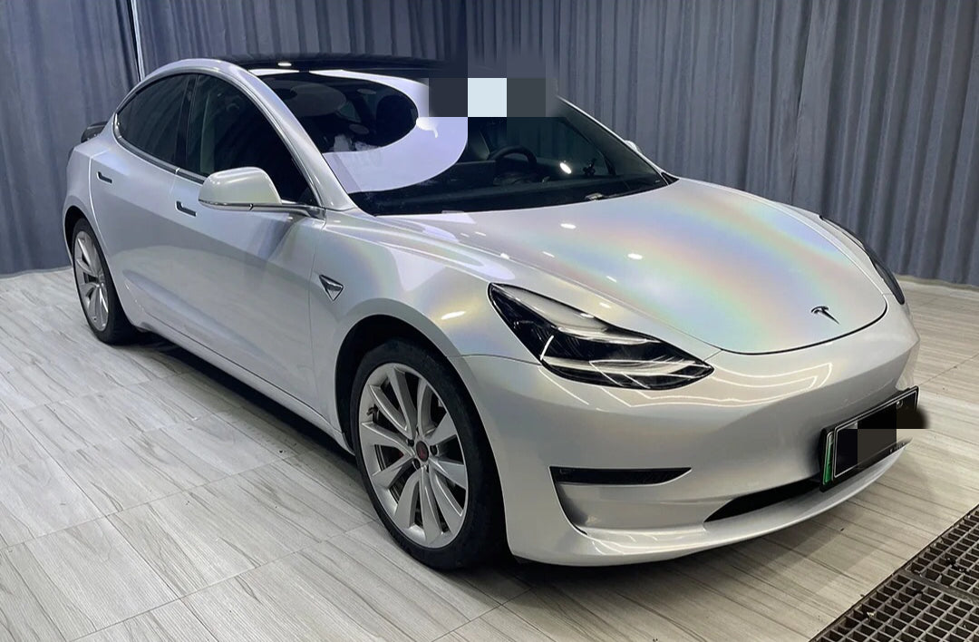 Laser Gloss White Vinyl Wrap Automotive