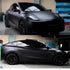 Satin Chrome Metal Black Vinyl Wrap Full