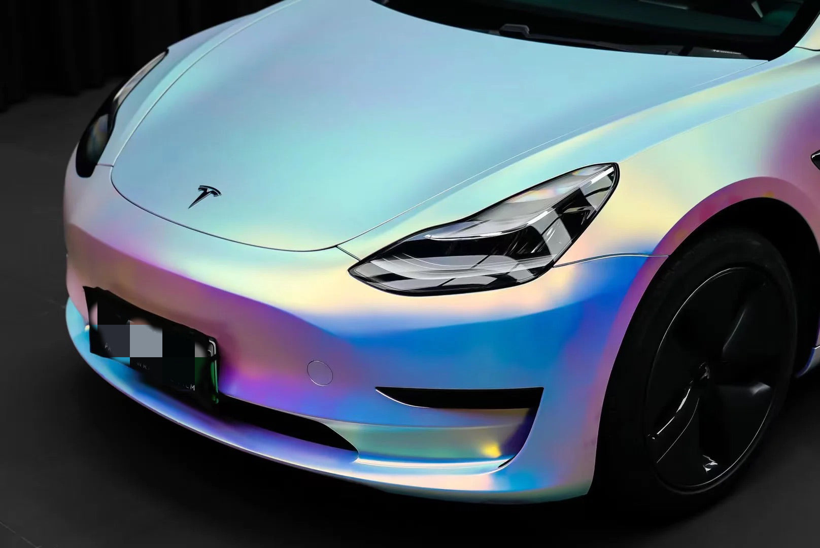 Laser Satin Chrome White Vinyl Wrap Color
