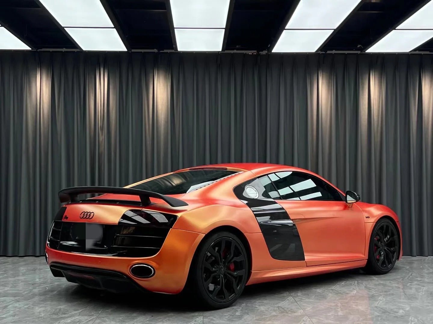 Color Shift Satin Gold Orange Vinyl Wrap