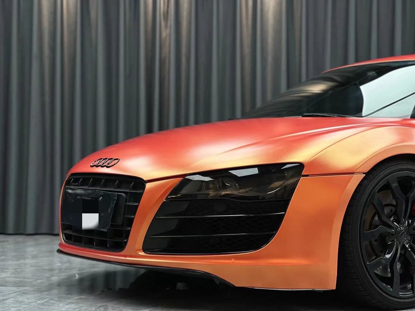 Color Shift Satin Gold Orange Vinyl Wrap