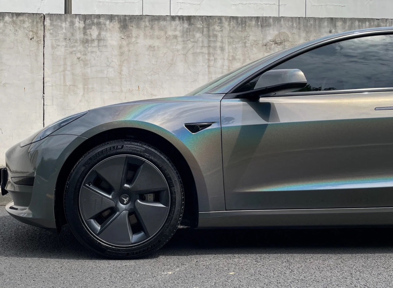 Laser Majestic Gray Vinyl Wrap
